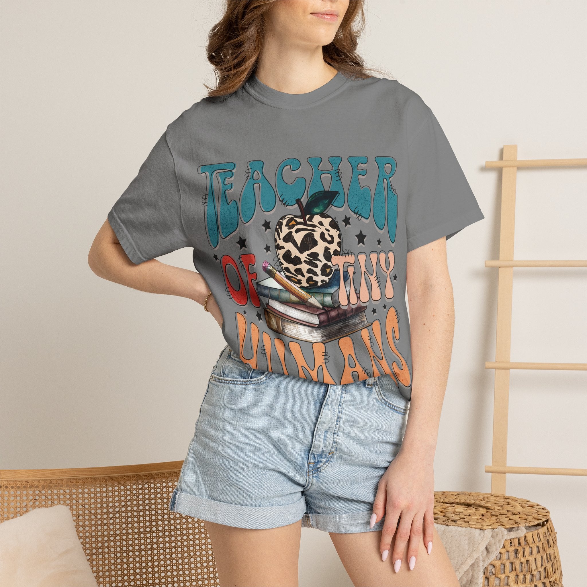 Teacher of Tiny Humans T-Shirt — Cute Retro Teacher Graphic Tee