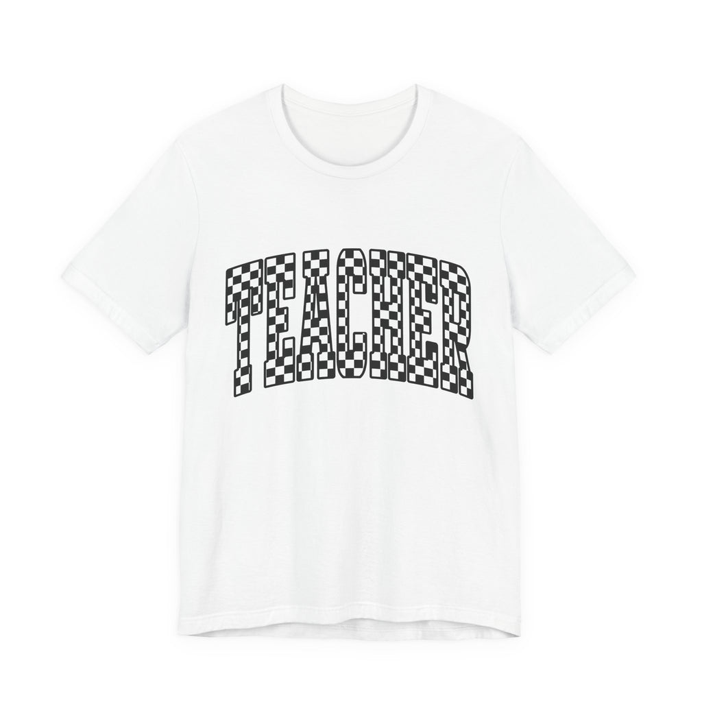 Teacher Checkerboard Graphic Tee