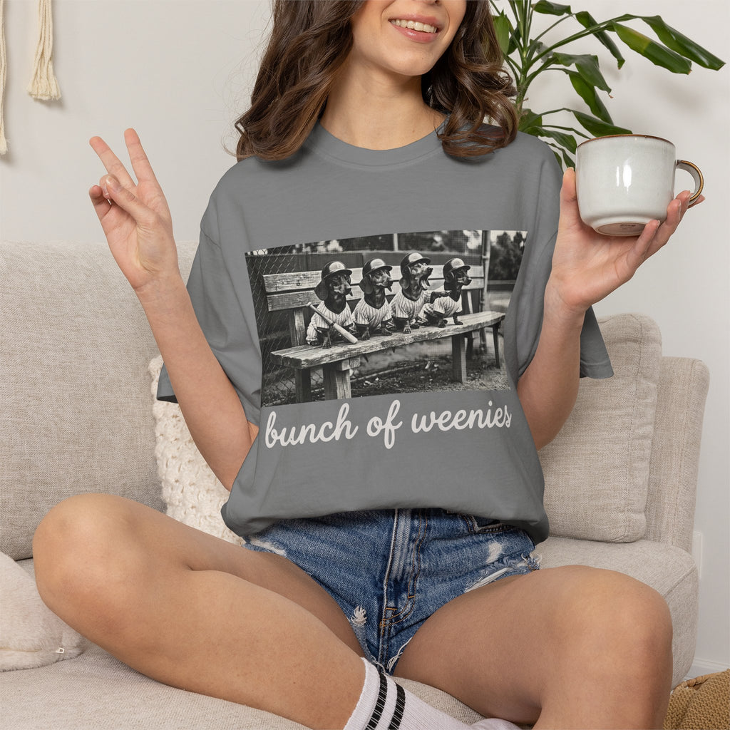 Vintage Bunch of Weenies White Text Photo T-Shirt