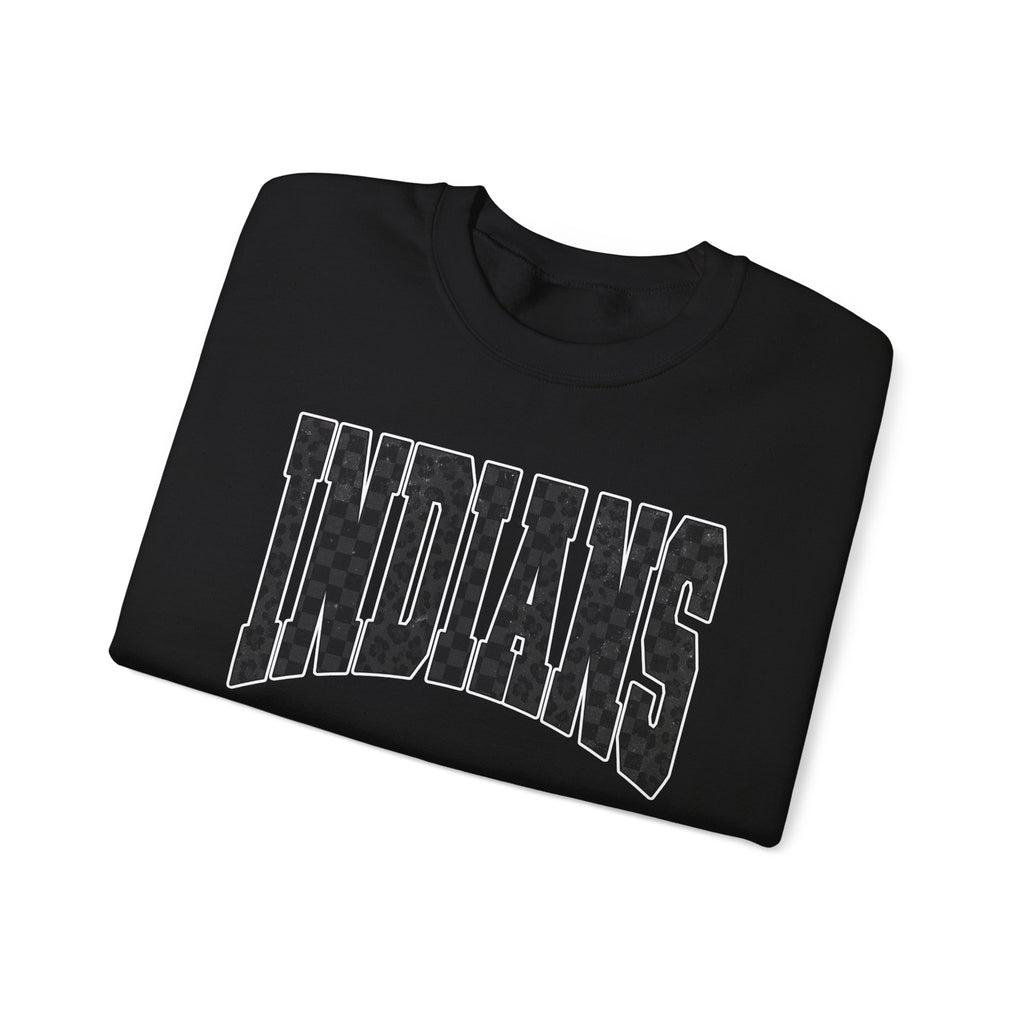 Indians Crewneck Sweatshirt — Vintage Collegiate Logo Pullover