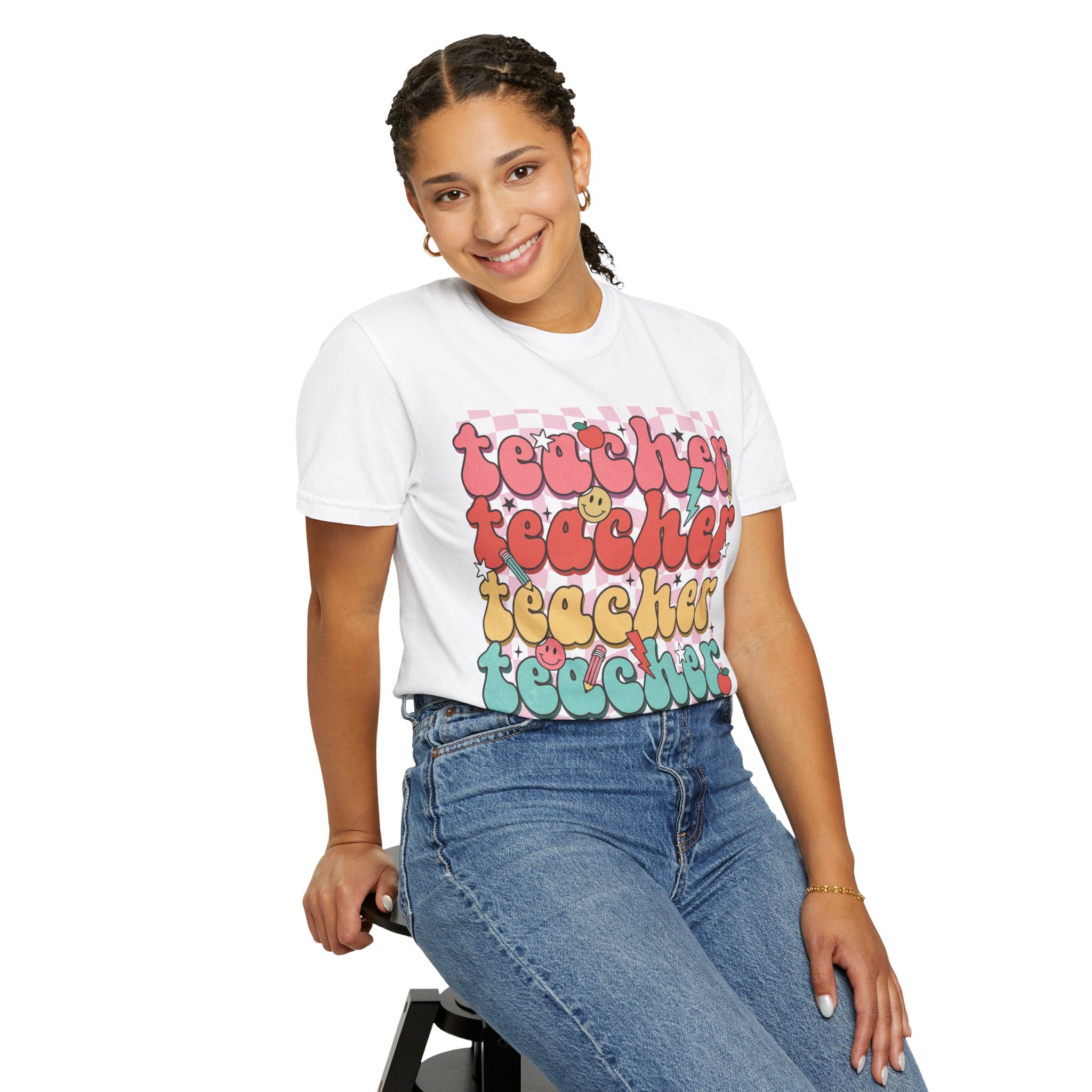 Retro Teacher Smile T-shirt