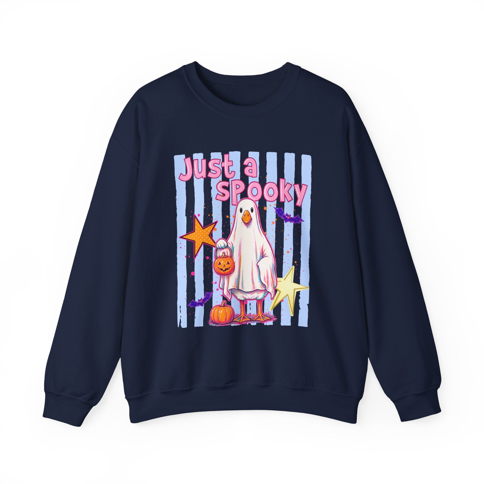 Ghost Costume Sweatshirt — "Just a Spooky" Cute Halloween Crewneck