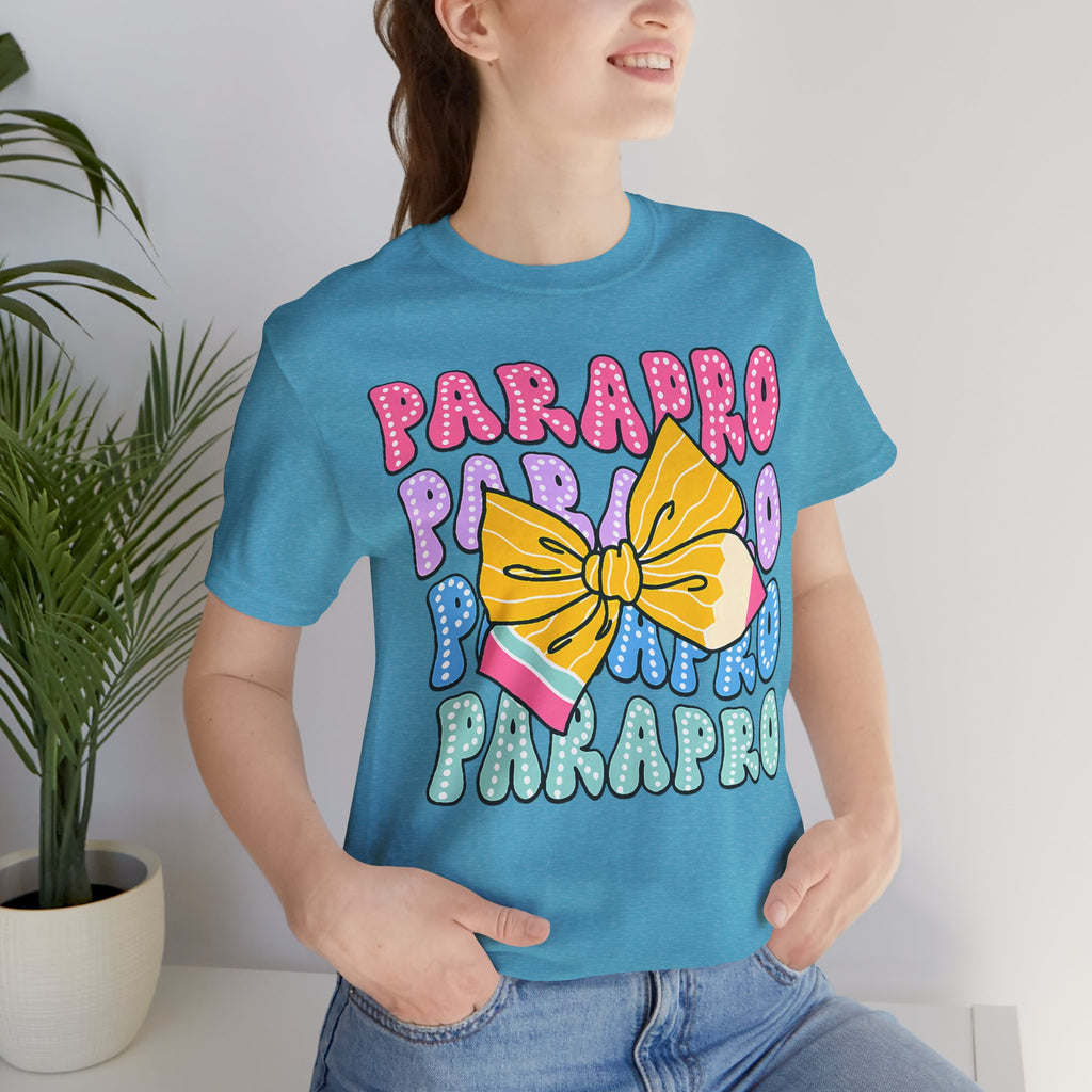 Parapro T-Shirt — Colorful Paraprofessional Bow Tee