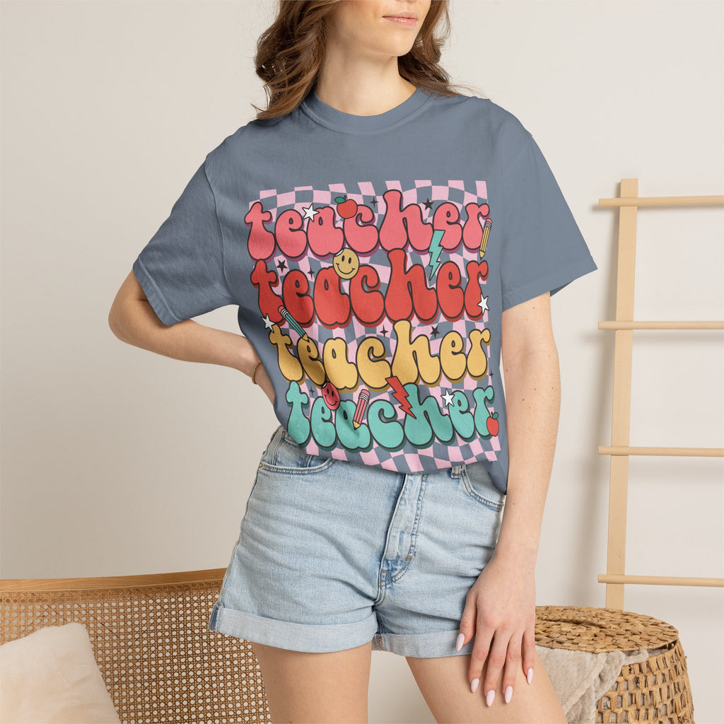 Retro Teacher Smile T-shirt
