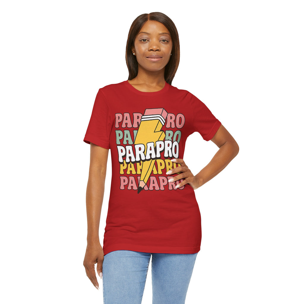 Parapro Pencil Tee — Retro Paraprofessional Appreciation Shirt