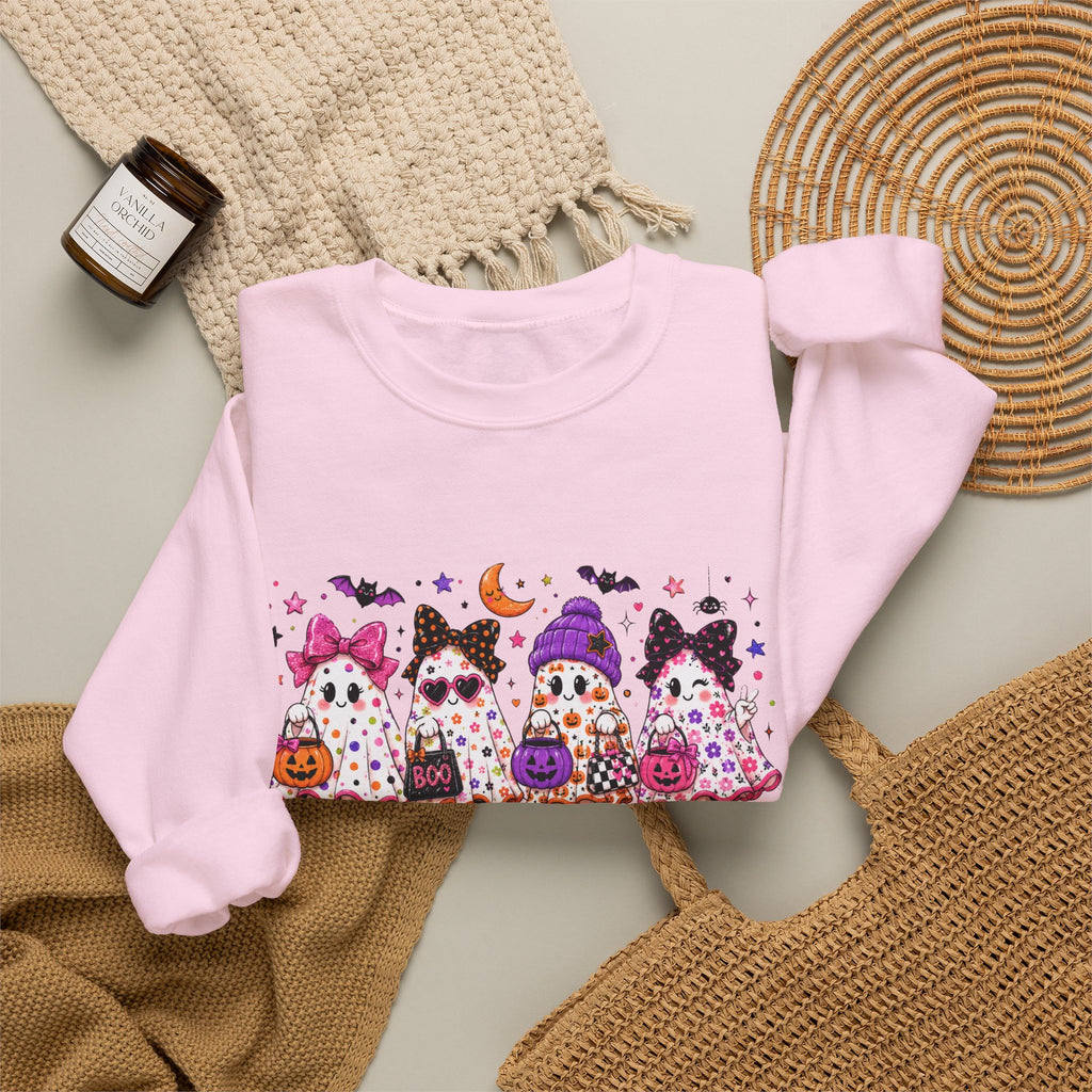 Halloween Gnomes Crewneck Sweatshirt — Cute Trick-or-Treat Gnome Halloween Sweater