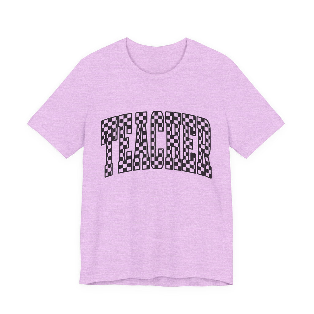 Teacher Checkerboard Graphic Tee