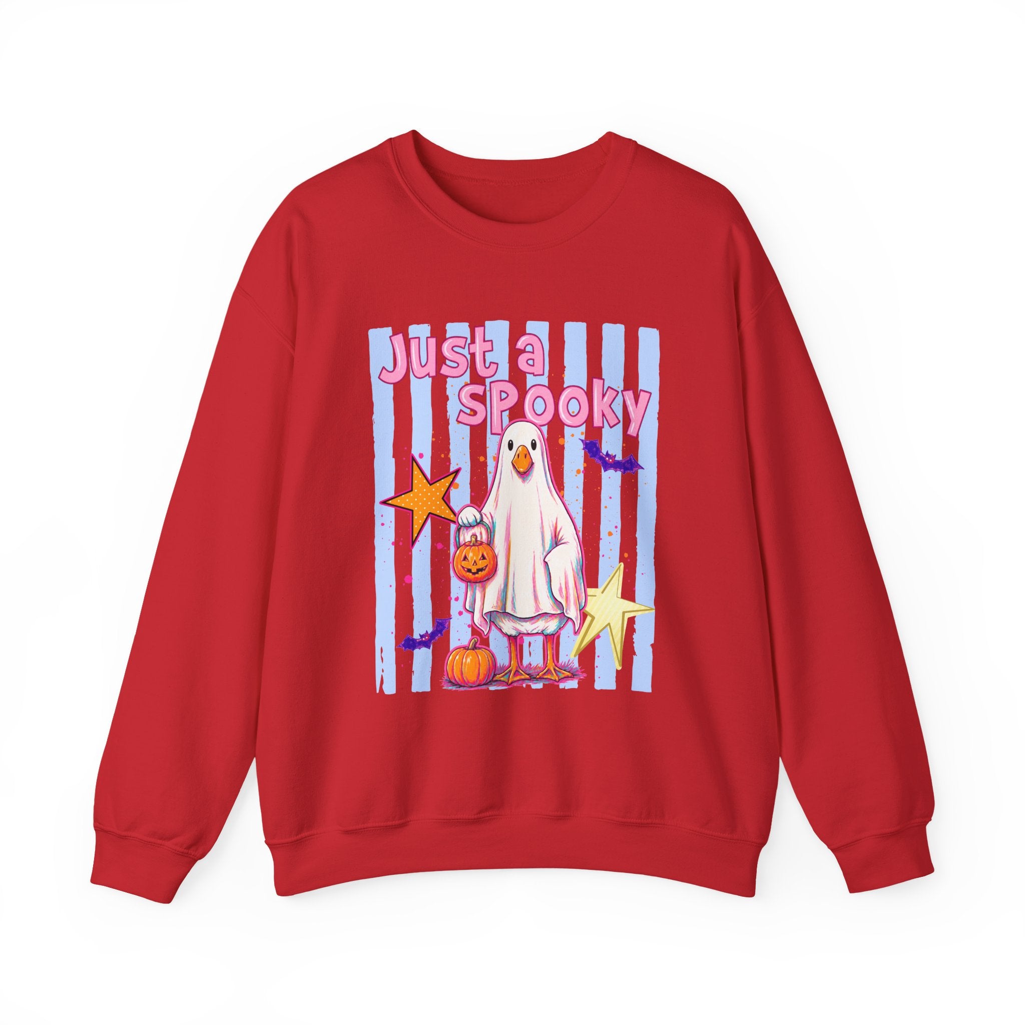 Ghost Costume Sweatshirt — "Just a Spooky" Cute Halloween Crewneck