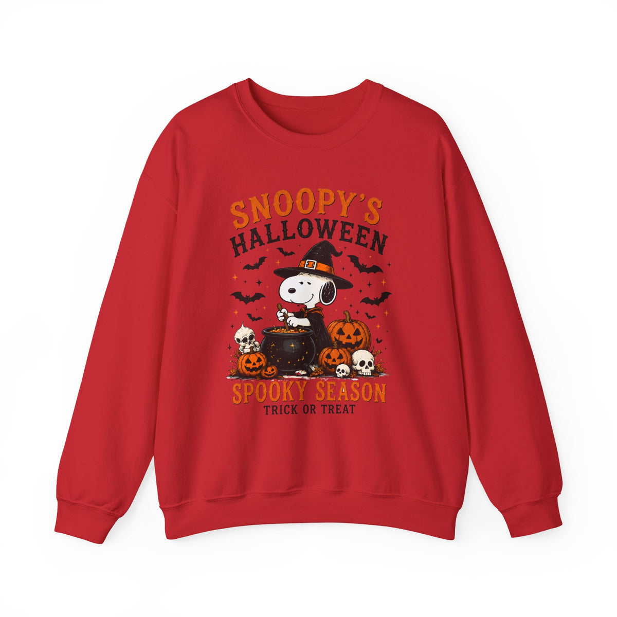 Snoopy Halloween Crewneck Sweatshirt – Spooky Season Trick-or-Treat Design
