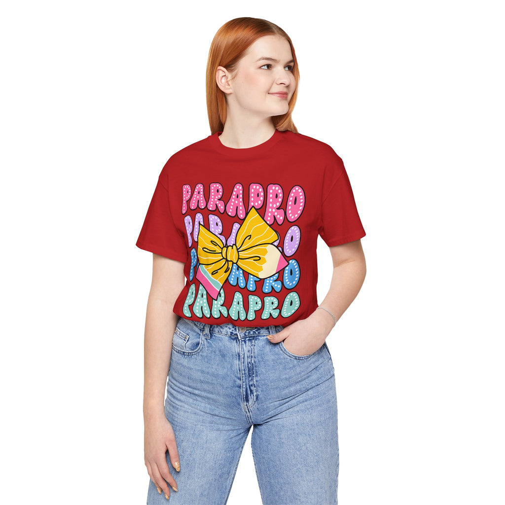 Parapro T-Shirt — Colorful Paraprofessional Bow Tee