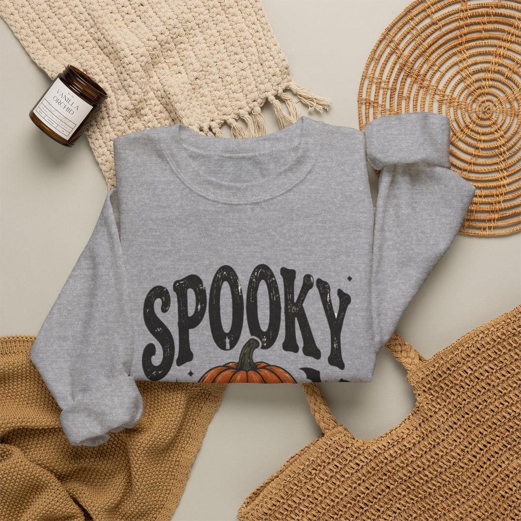 Spooky Season Sweatshirt — Pumpkin Jack-O'-Lantern Halloween Crewneck