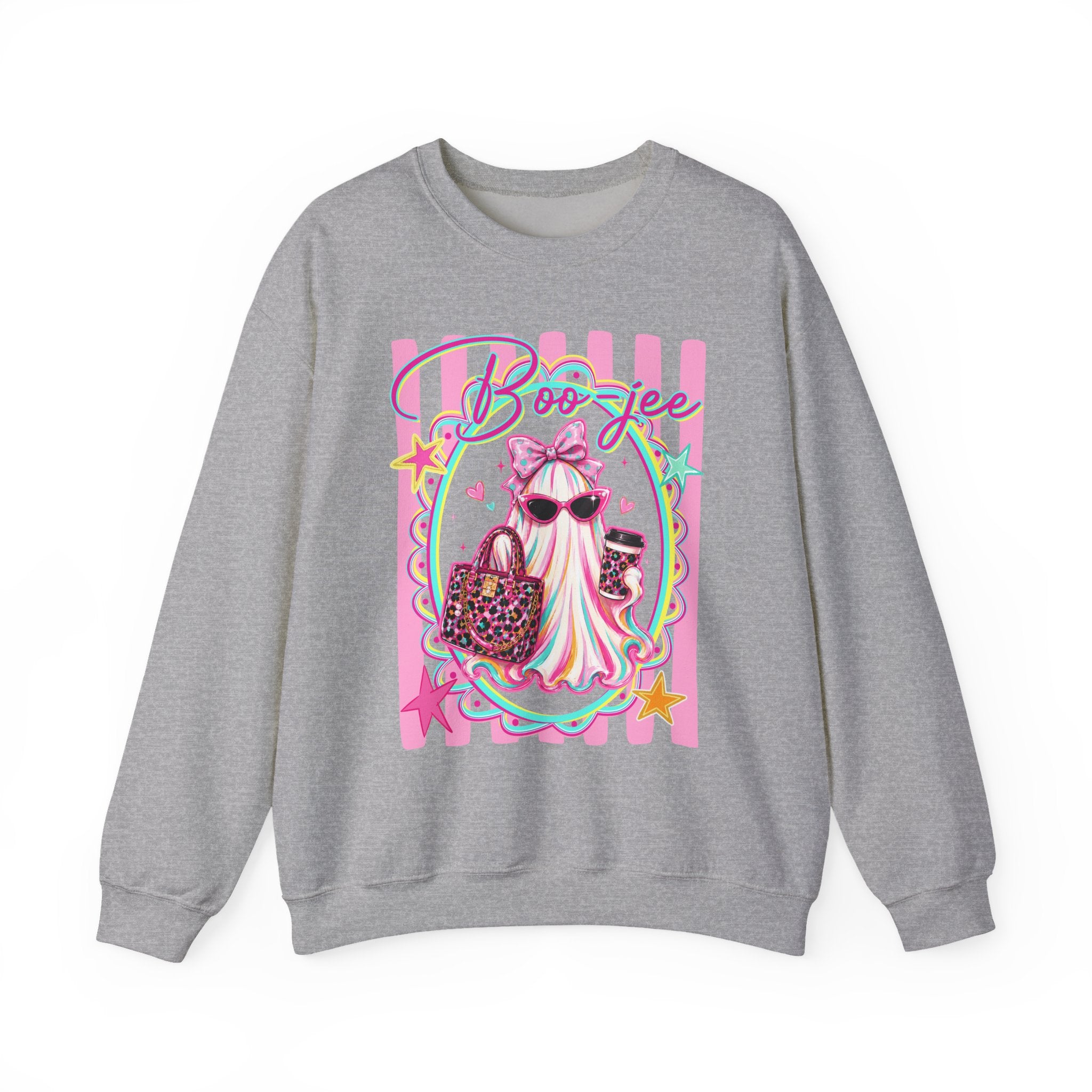 Halloween Crewneck Sweatshirt — "Boo-jee" Cute Ghost Fashion Graphic