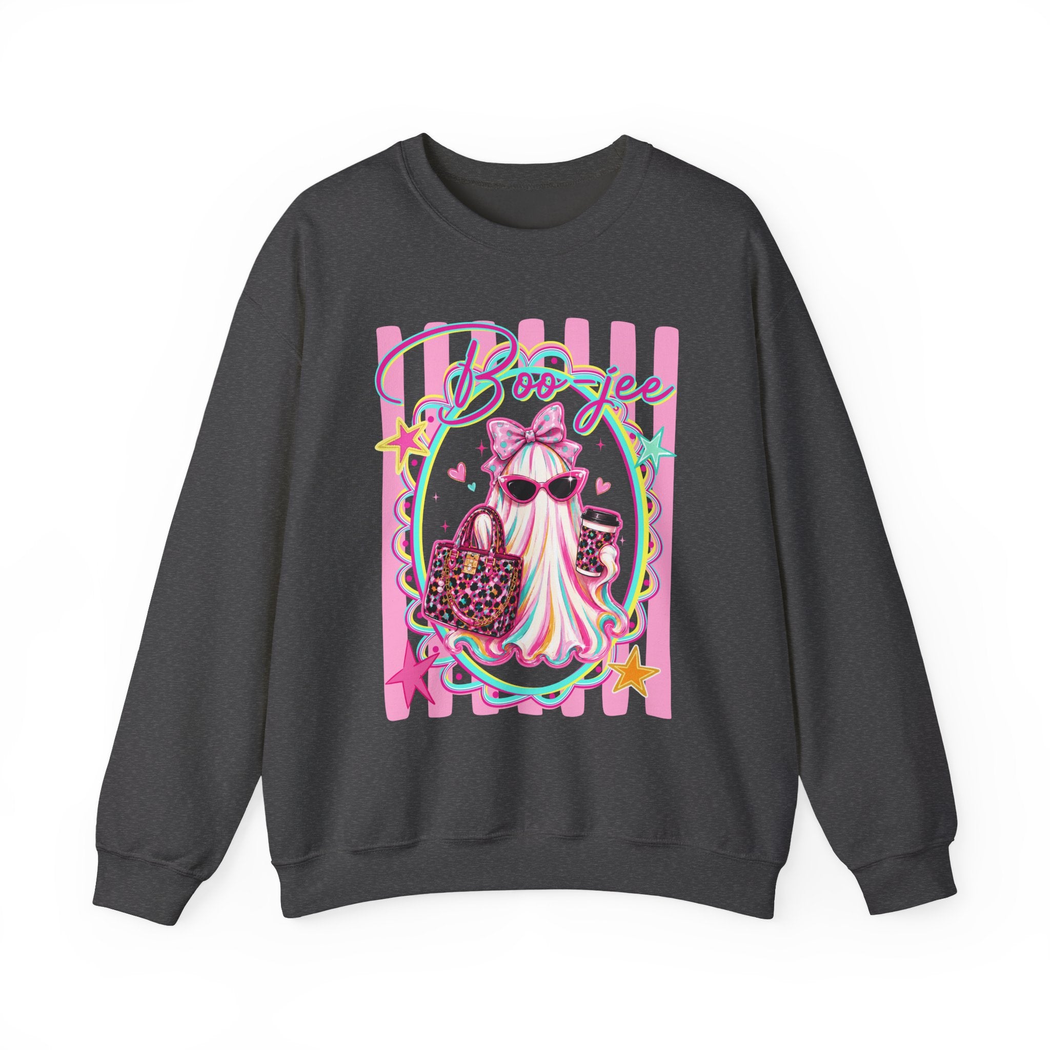 Halloween Crewneck Sweatshirt — "Boo-jee" Cute Ghost Fashion Graphic