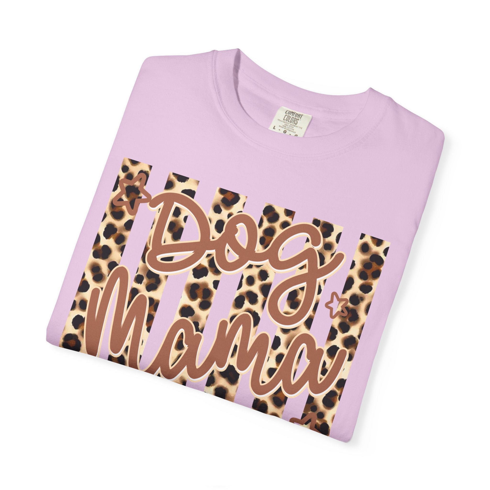 Dog Mama Leopard Flag T-Shirt