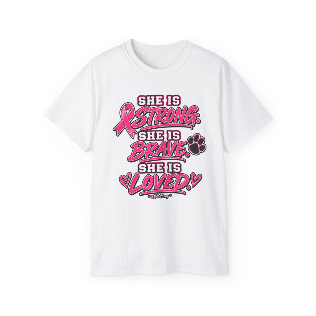 Katie Strong — "She is Strong" Breast Cancer Awareness Tee