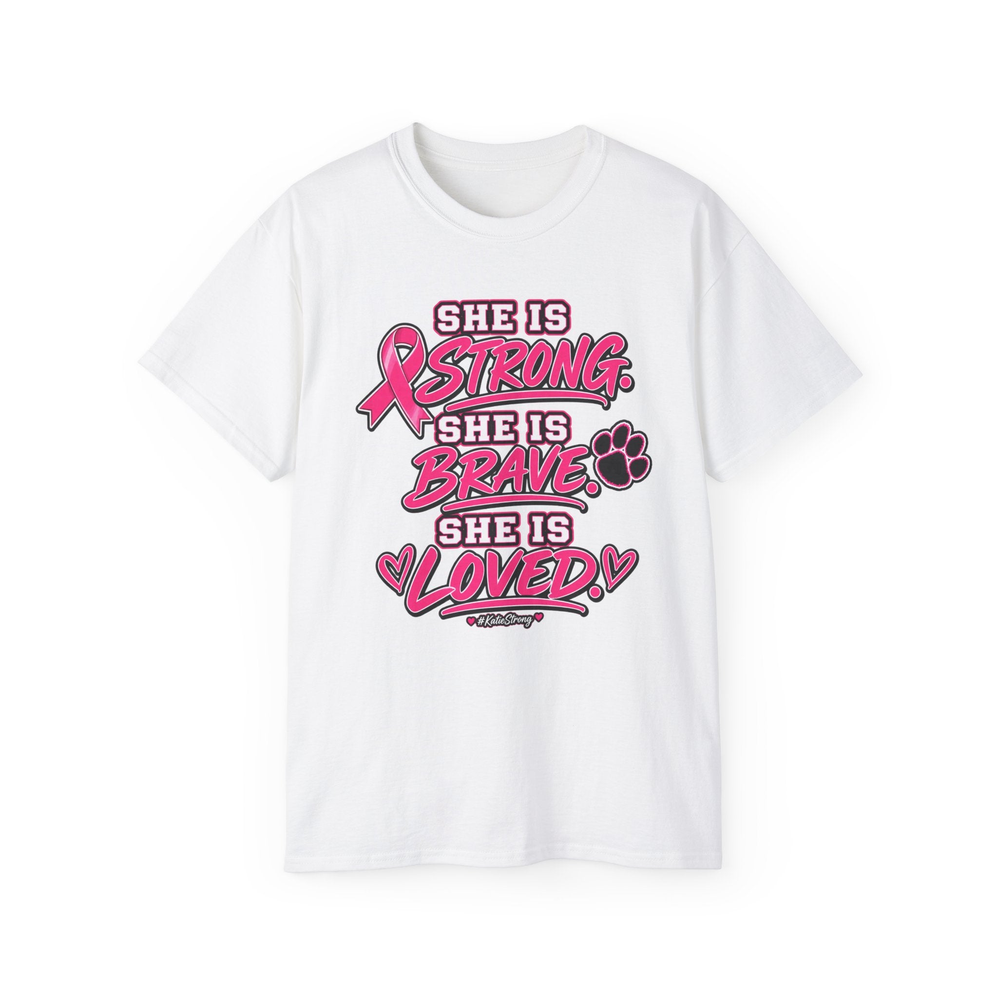 Katie Strong — "She is Strong" Breast Cancer Awareness Tee