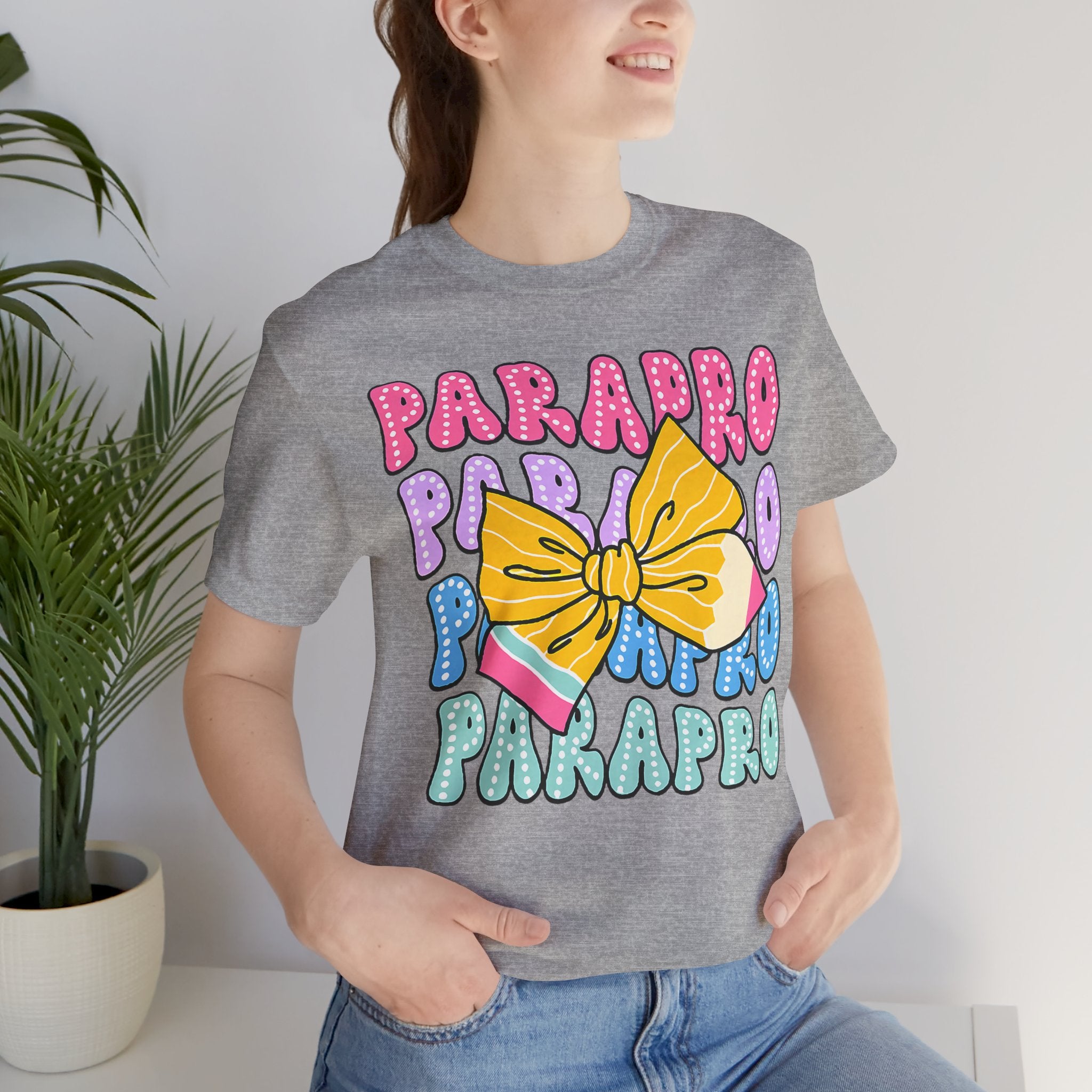 Parapro T-Shirt — Colorful Paraprofessional Bow Tee