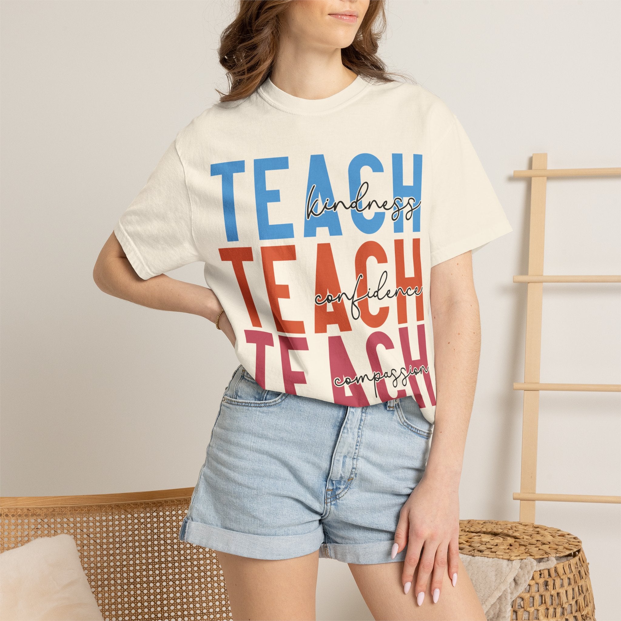 Teach Kindness Graphic Tee — Teacher Appreciation T-Shirt